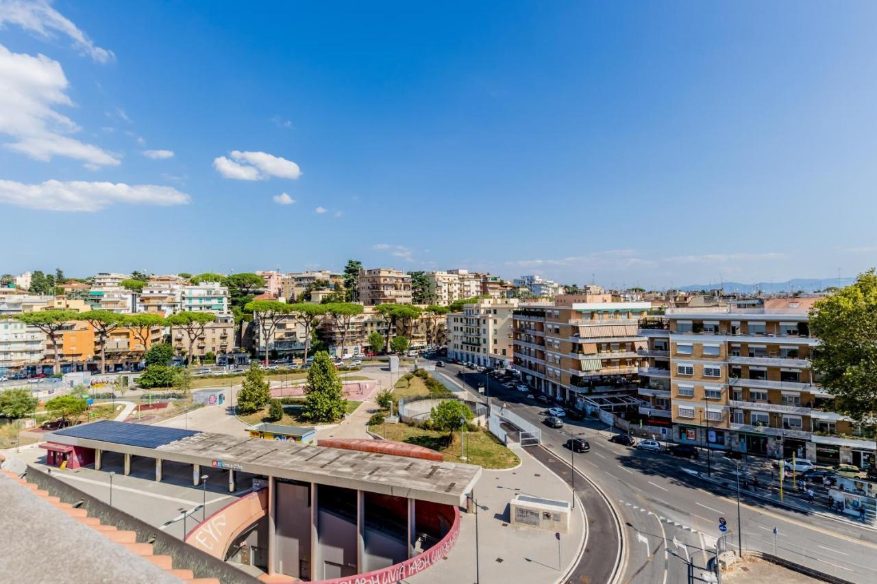 Bbhome Penthouse Bright And Elegant Metro Conca D'Oro Roma Esterno foto